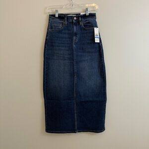 DKNY Maxi Denim Skirt Size 25